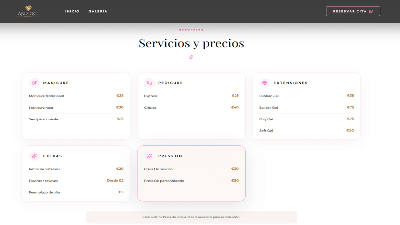 Services and pricing